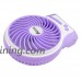 iKKEGOL Mini Portable Wireless Rechargeable Super Strong Wind Desk Fan W/ Rechargeable Battery - 3 Mode Wind Speed Adjustable (Purple) - B00Y9XC5Z2